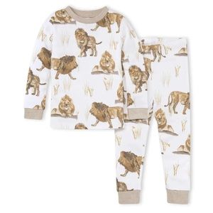 NWT: Burt’s Bees Kids Pajama Set - 5T - Lion